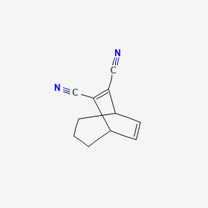 molecular formula C11H10N2 B14067125 Bicyclo[3.2.2]nona-6,8-diene-6,7-dicarbonitrile CAS No. 102606-35-9