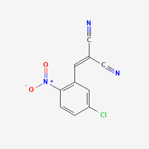 molecular formula C10H4ClN3O2 B14067187 Malononitrile, (5-chloro-2-nitrobenzylidene)- CAS No. 37053-95-5
