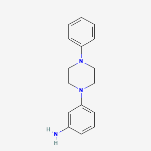 molecular formula C16H19N3 B14067191 3-(4-Phenylpiperazin-1-yl)aniline 