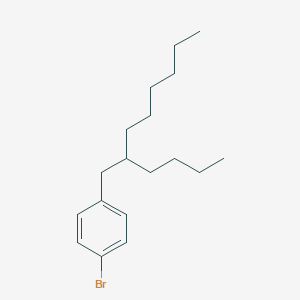 molecular formula C18H29Br B14067221 4-(2-Butyloctyl)bromobenzene 