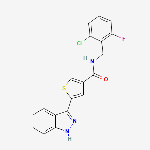 molecular formula C19H13ClFN3OS B14067281 XMU-MP-9 