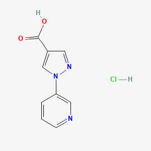 1-(pyridin-3-yl)-1H-pyrazole-4-carboxylic acid hydrochloride