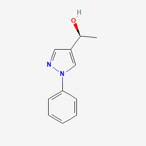 (1S)-1-(1-phenyl-1H-pyrazol-4-yl)ethan-1-ol