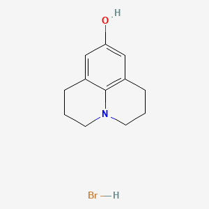 molecular formula C12H16BrNO B14067492 1H,5H-Benzo(ij)quinolizin-9-ol, 2,3,6,7-tetrahydro-, hydrobromide CAS No. 101077-32-1