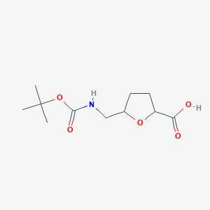 5-[(Tert-butoxycarbonylamino)methyl]tetrahydrofuran-2-carboxylic acid