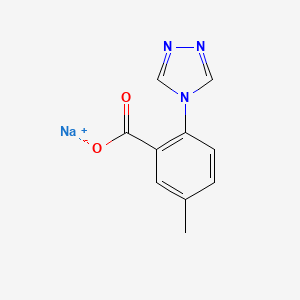 sodium 5-methyl-2-(4H-1,2,4-triazol-4-yl)benzoate