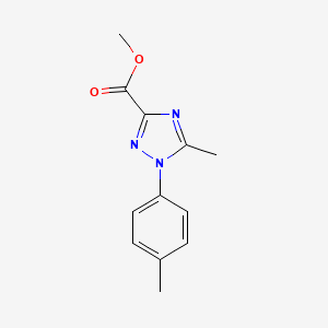 methyl 5-methyl-1-(4-methylphenyl)-1H-1,2,4-triazole-3-carboxylate