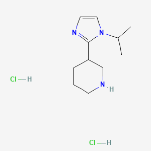 3-(1-isopropyl-1H-imidazol-2-yl)piperidine dihydrochloride