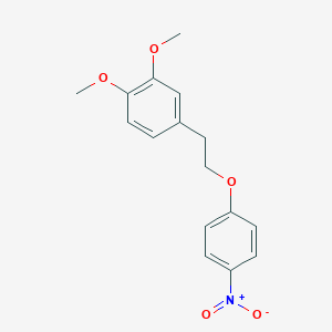 molecular formula C16H17NO5 B14067725 1,2-Dimethoxy-4-(2-(4-nitrophenoxy)ethyl)benzene 