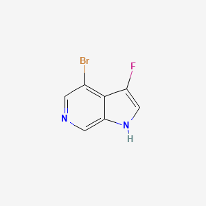 molecular formula C7H4BrFN2 B14067741 4-Bromo-3-fluoro-1H-pyrrolo[2,3-c]pyridine CAS No. 1352394-94-5