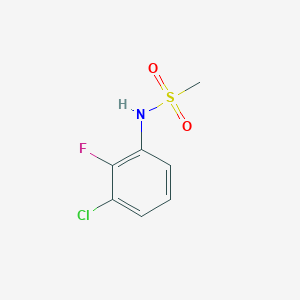 molecular formula C7H7ClFNO2S B14067815 N-(3-chloro-2-fluorophenyl)methanesulfonamide CAS No. 865663-93-0