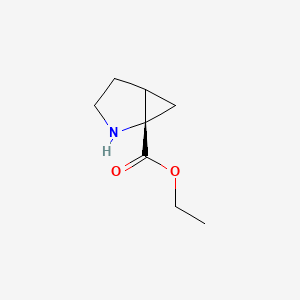 molecular formula C8H13NO2 B14067867 ethyl (1S)-2-azabicyclo[3.1.0]hexane-1-carboxylate 