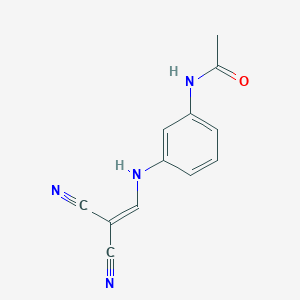 molecular formula C12H10N4O B14067898 N-[3-(2,2-dicyanoethenylamino)phenyl]acetamide CAS No. 851276-51-2