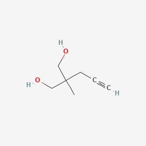 molecular formula C7H12O2 B14067931 1,3-Propanediol, 2-methyl-2-(2-propynyl)- CAS No. 25462-41-3