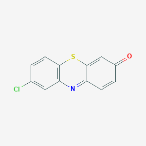 molecular formula C12H6ClNOS B14067940 8-Chloro-phenothiazone CAS No. 10128-63-9