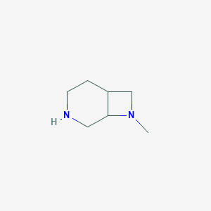 molecular formula C7H14N2 B1406800 8-Methyl-3,8-diaza-bicyclo[4.2.0]octane CAS No. 1378258-85-5