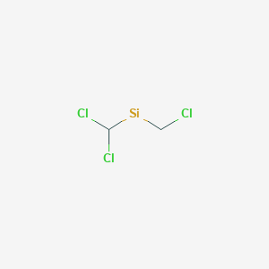 molecular formula C2H3Cl3Si B14068123 Chloromethyl(dichloromethyl)silicon 