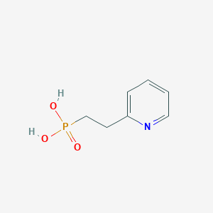 molecular formula C7H10NO3P B14068131 Phosphonic acid, [2-(2-pyridinyl)ethyl]- CAS No. 101084-12-2