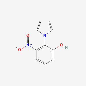 molecular formula C10H8N2O3 B1406814 3-Nitro-2-(1H-pyrrol-1-yl)phenol CAS No. 1355334-78-9
