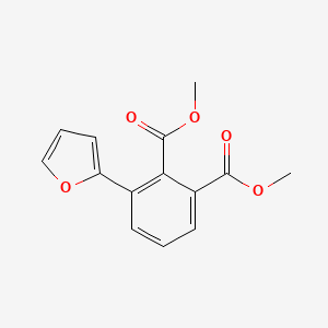 molecular formula C14H12O5 B14068152 Dimethyl 3-(furan-2-yl)benzene-1,2-dicarboxylate CAS No. 123418-15-5