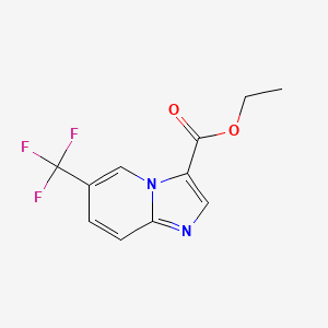 molecular formula C11H9F3N2O2 B1406820 Ethyl 6-(trifluoromethyl)imidazo[1,2-a]pyridine-3-carboxylate CAS No. 1359657-11-6