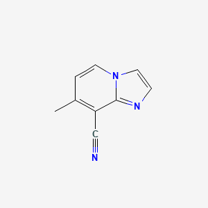 molecular formula C9H7N3 B1406821 7-Methylimidazo[1,2-a]pyridine-8-carbonitrile CAS No. 1352888-45-9