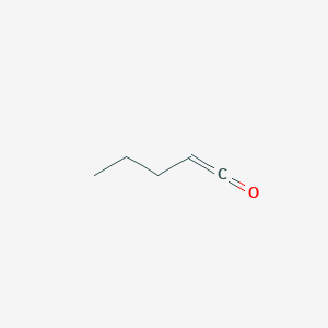 molecular formula C5H8O B14068282 1-Penten-1-one CAS No. 10248-82-5