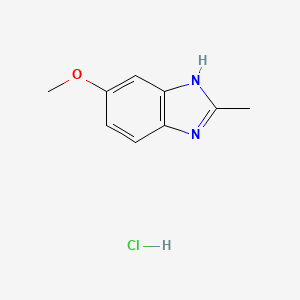 molecular formula C9H11ClN2O B1406829 5-methoxy-2-methyl-1H-benzimidazole hydrochloride CAS No. 92799-40-1