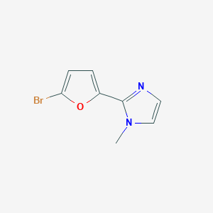 molecular formula C8H7BrN2O B140683 2-(5-Bromofuran-2-YL)-1-methyl-1H-imidazole CAS No. 127702-53-8