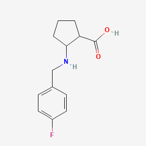 2-[(4-Fluorobenzyl)amino]cyclopentanecarboxylic acid