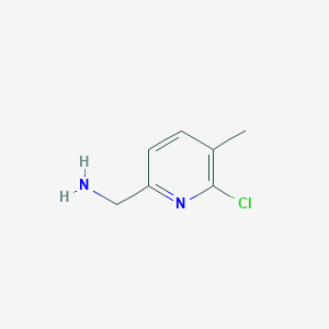 molecular formula C7H9ClN2 B14068317 (6-Chloro-5-methylpyridin-2-YL)methanamine 