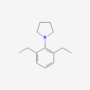 molecular formula C14H21N B14068340 N-(2,6-Diethylphenyl)pyrrolidine CAS No. 81506-13-0