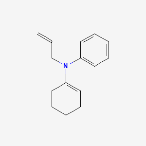 molecular formula C15H19N B14068421 N-(Cyclohex-1-en-1-yl)-N-(prop-2-en-1-yl)aniline CAS No. 100747-80-6