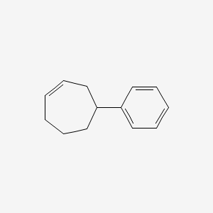 molecular formula C13H16 B14068428 4-Phenyl-cycloheptene CAS No. 100650-88-2