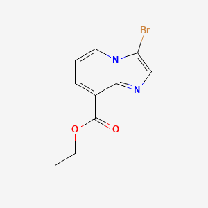 molecular formula C10H9BrN2O2 B1406845 Ethyl 3-bromoimidazo[1,2-a]pyridine-8-carboxylate CAS No. 1038391-10-4