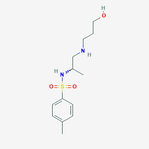 N-{(2S)-1-[(3-Hydroxypropyl)amino]propan-2-yl}-4-methylbenzene-1-sulfonamide