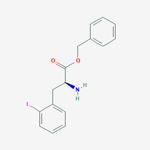 molecular formula C16H16INO2 B14068669 L-Phenylalanine, 2-iodo-, phenylmethyl ester 