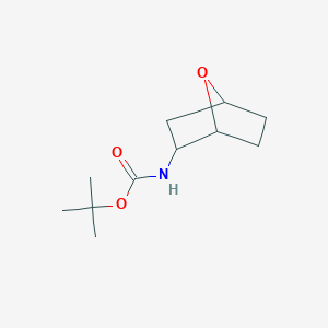 molecular formula C11H19NO3 B1406870 tert-butyl N-{7-oxabicyclo[2.2.1]heptan-2-yl}carbamate CAS No. 1558869-72-9
