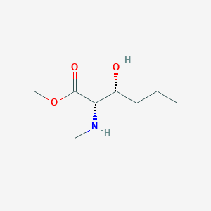 molecular formula C8H17NO3 B14068783 methyl (2S,3R)-3-hydroxy-2-(methylamino)hexanoate 