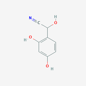 molecular formula C8H7NO3 B14068800 I+/-,2,4-Trihydroxybenzeneacetonitrile CAS No. 909772-74-3