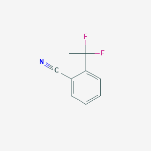 molecular formula C9H7F2N B1406885 2-(1,1-Difluoroethyl)benzonitrile CAS No. 1706430-09-2