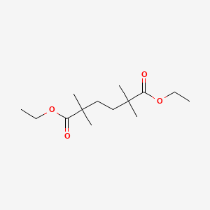 molecular formula C14H26O4 B14068975 Diethyl 2,2,5,5-tetramethylhexanedioate CAS No. 5238-36-8