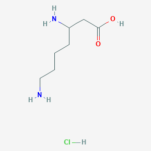 molecular formula C7H17ClN2O2 B14068988 H-beta-HoLys-OH.2HCl 
