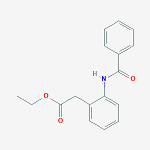 molecular formula C17H17NO3 B14069027 Ethyl (2-benzamidophenyl)acetate CAS No. 101877-87-6