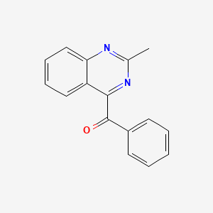 molecular formula C16H12N2O B14069060 (2-Methylquinazolin-4-yl)(phenyl)methanone CAS No. 101290-94-2