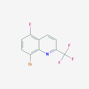 molecular formula C10H4BrF4N B1406907 8-Bromo-5-fluoro-2-(trifluoromethyl)quinoline CAS No. 1425335-26-7