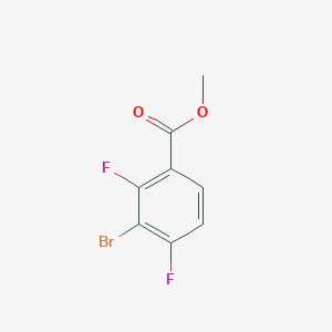 molecular formula C8H5BrF2O2 B1406914 Methyl 3-bromo-2,4-difluorobenzoate CAS No. 935534-49-9