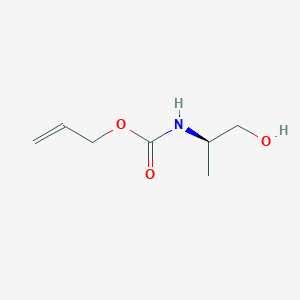 molecular formula C7H13NO3 B1406918 R-(2-Hydroxy-1-methyl-ethyl)-carbamic acid allyl ester CAS No. 1240490-25-8