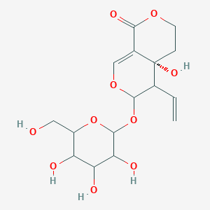 molecular formula C16H22O10 B14069250 (4aR)-4-ethenyl-4a-hydroxy-3-[3,4,5-trihydroxy-6-(hydroxymethyl)oxan-2-yl]oxy-3,4,5,6-tetrahydropyrano[3,4-c]pyran-8-one 