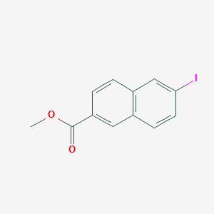 molecular formula C12H9IO2 B14069323 Methyl 6-iodo-2-naphthoate CAS No. 5042-98-8